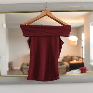 James Perse off the Shoulder Top
